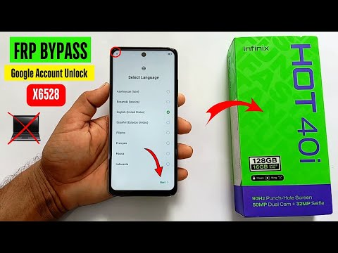 Infinix Hot 40i X6528 FRP Bypass/Unlock - Without Activity Launcher 2024 - Without Pc Android 13