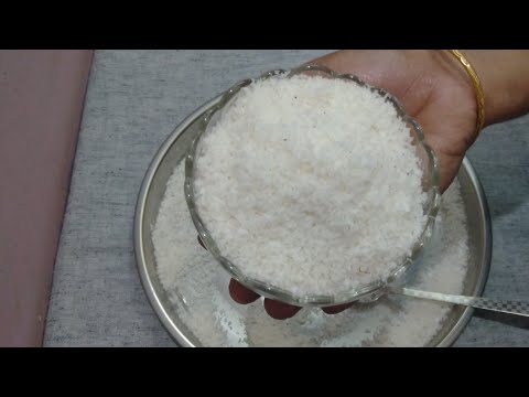 Dessicated coconut || Homemade dessicated coconut || Meenu's Kitchen