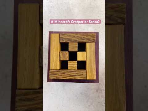 Is it a Minecaft Creeper or a Santa packing puzzle?? #puzzles