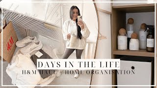 DAYS IN THE LIFE | H&M HAUL + HOME ORGANISATION