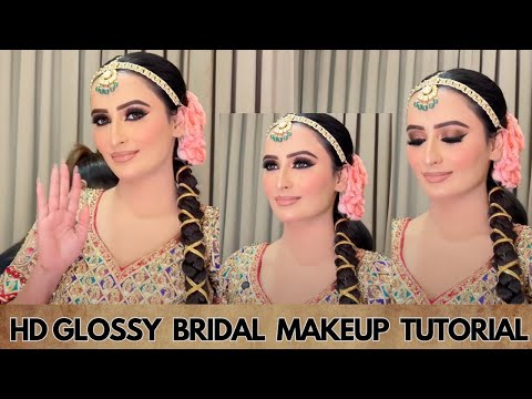 Bridal GLOSSY Makeup UNCUT TUTORIAL by @Sakshi Gupta Makeup Studio & Academy