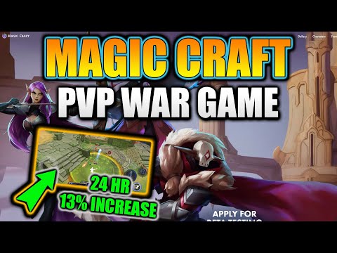 MagicCraft is a PVP War Game - Level up with your friends! PVP Castle Siege Play-to-Earn Game!