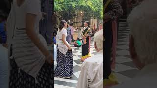 Radhe Jai Shri Krishna bolo Radhe#iskcontemple #dance #shortvideoyoutube #viralvideo #vrindavan