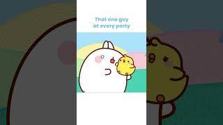 Molang's Friend at Party  #shorts #molangcartoons #funnycartoonsforkids