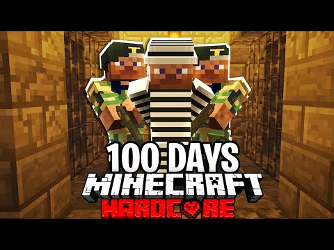 100 Days in a Hardcore Minecraft PRISON BREAK...