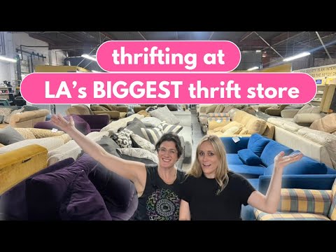 Visiting LA's BIGGEST thrift store with Rachele Friedland