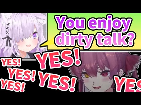 Marine Loves Dirty Talk [ENG SUB] Hololive Nekomata Okayu