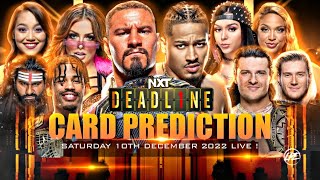 WWE NXT Deadline 2022 Dream Match Card Prediction HD | Wrestle Freakin