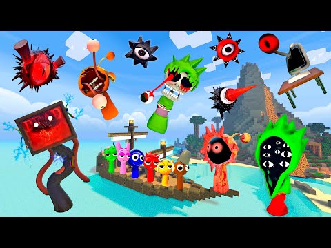 🚢 MINECRAFT EVOLUTION OF MR FUN COMPUTER OWAKCX OREN SPRUNKI ALL PHASES SPARTAN KICKING in Gmod !