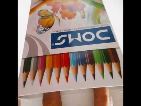 Unboxing DOMS  Colour Pencils 12 shades 😎/Brilliant Colours