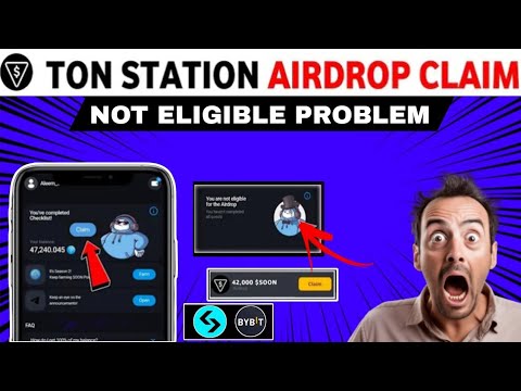 Ton station Airdrop claim | Ton stationyour not eligible for the Airdrop | Ton station new update