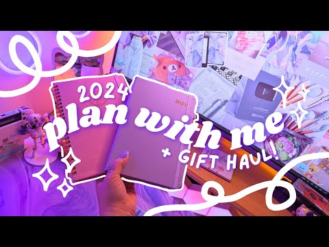 🎊 we made it! 🎆 2024 ~ plan with me & xmas haul ~ 🎁 aesthetic animal crossing gift set unboxing! 🌳🌷