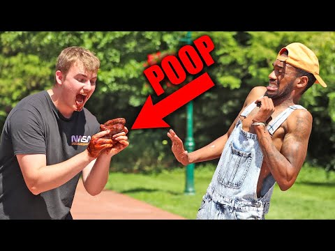 Eating Fake Dog Poop In Public!