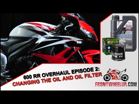 CBR 600 RR Overhaul Episode 2: Changing the oil and replacing the oil filter