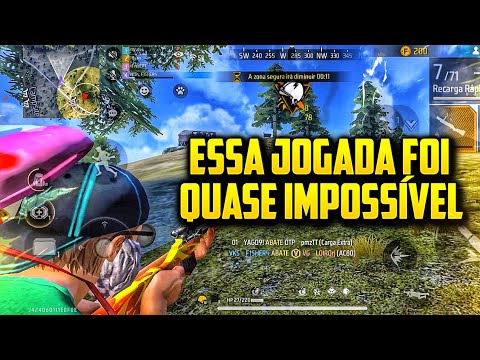 O BOOYAH MAIS IMPROVÁVEL😱IPhone XR⚡️HIGHLIGHTS FREE FIRE