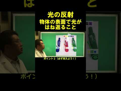 中１理科　光の性質1-2　「光の反射・直進」#shorts