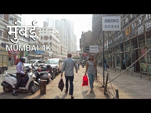 Life Ambience in MUMBAI 🇮🇳 - Vibrant City Walking Tour - INDIA 4K (UHD)