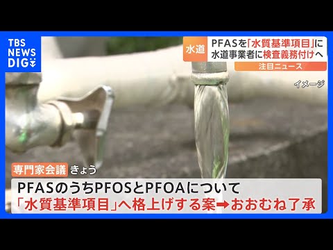 PFASの一部を「水質基準項目」へ　水質検査や基準値超えた場合の改善が義務に｜TBS NEWS DIG