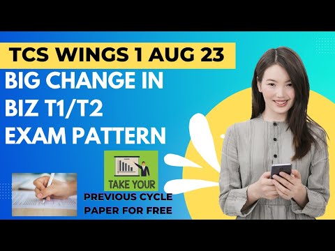 TCS Wings 1 Good News ||  Free Old papers || Biz Skill T1/T2 Pattern Change||