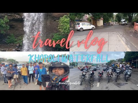 Travel vlog no:1 Thane to khopoli tourists place waterfall hidden waterfall no one was go there|