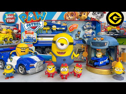 Satisfying with Unboxing PAW PATROL Toys🍌DESPICABLE ME 4 x Paw Patrol RESCUE WHEELS x Mega MINIONS