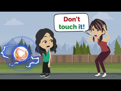 Nora finds a MAGIC BALL | Easy English conversation practice | Nora English