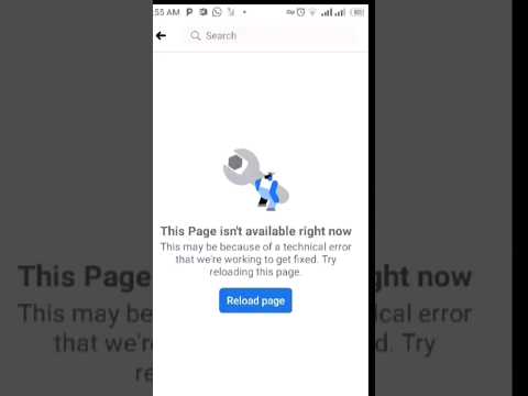 this page isn't available right now facebook