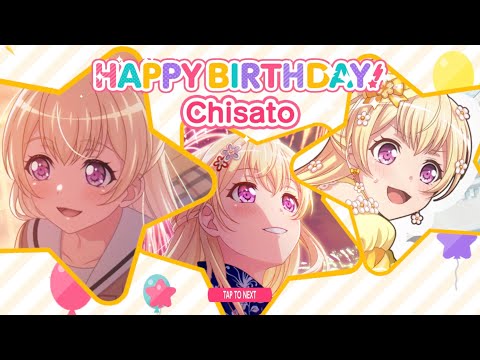 [BanG Dream!]  Happy Birthday! Shirasagi Chisato (4/6) + Conversation