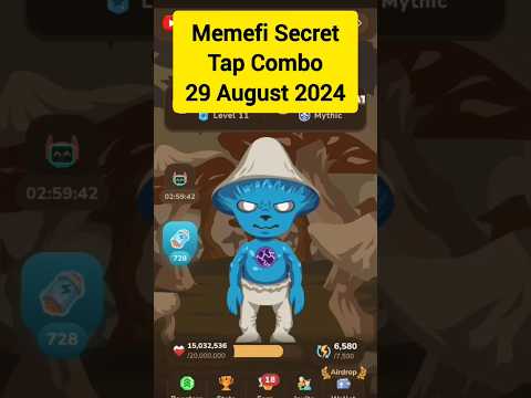 Memefi Secret Tap Combo 29 August 2024 #memefi #dailycombo