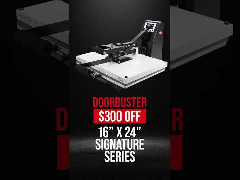 🦃 Thanksgiving Doorbuster: $300 Off HPN Signature Series 16" x 24" Auto Open Heat Press!