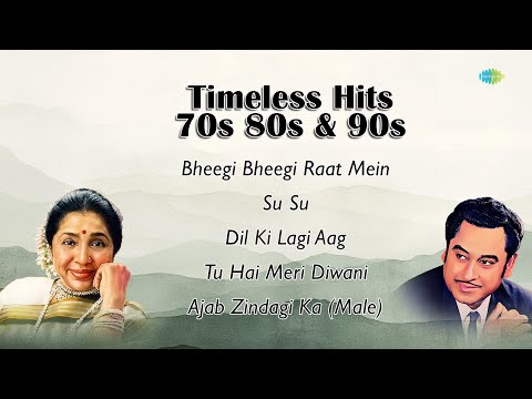 70s 80s & 90s Timeless Hits | Asha Bhosle & Kishore Kumar | Bheegi Bheegi Raat Mein | Tu Meri Diwani