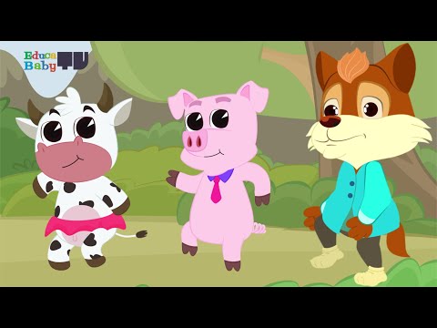 🐺 JUGUEMOS EN EL BOSQUE - Canciones Infantiles - Los Tres Cerditos y el Lobo Feroz - Jugar Cantando