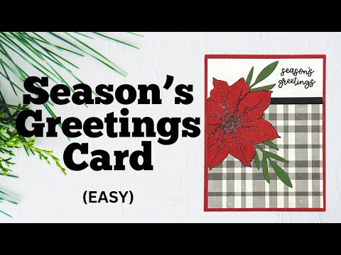 Quick And Easy Christmas Card! #quickchristmascard #christmascardideas