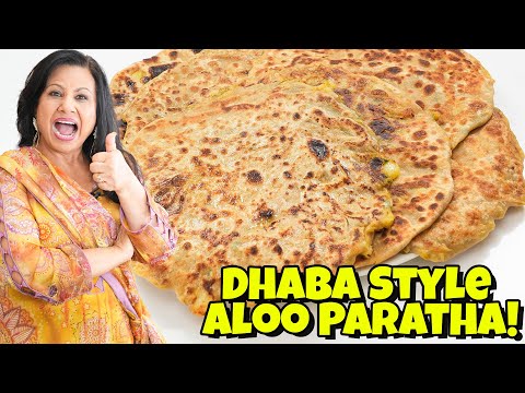 Aloo ke Bhare Huwe Phole Phole Dhaba Style  Parathay ki Recipe in Urdu Hindi - RKK