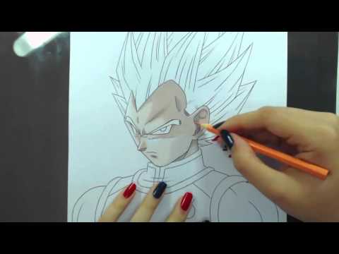 Speed Drawing - Vegeta SSGSS (Dragon Ball)