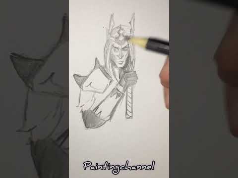 Drawing King of the Legion dread moon skin