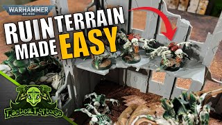 Make The PERFECT Ruin Terrain for Warhammer 40k | Snot Goblin Gaming Modular Ruins Review