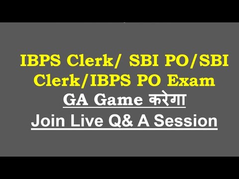 Important session for SBI PO/Clerk/IBPS PO/Clerk Candidates!!