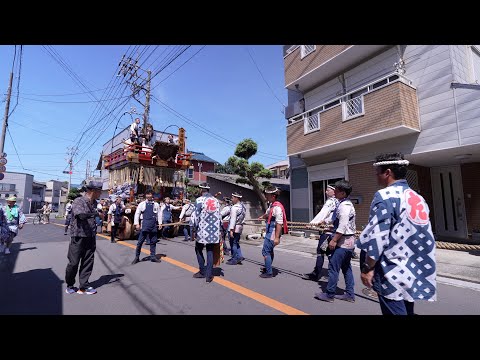 佐原の大祭2023夏　楽日　田宿区の曳き廻し