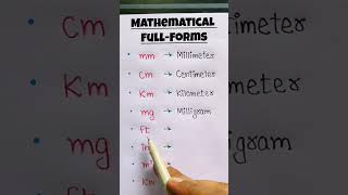 Mathematical full form #english #englishthroughmusic #learnenglishthroughsongs