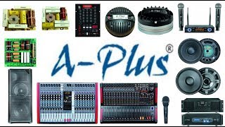 Aplus Speaker, HF, Amplifier, Mixer, Cordless Mic, Crossover