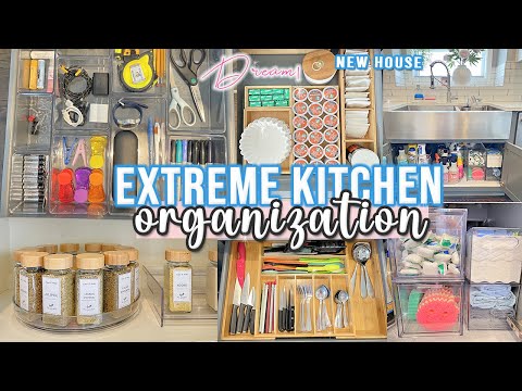 2023 DREAM KITCHEN ORGANIZATION // EXTREME KITCHEN CLEAN AND ORGANIZING // HOME ORGANIZATION IDEAS