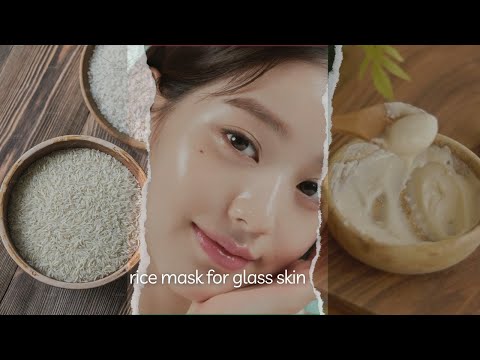 How To Make A Korean Rice Mask🍚. At home for glass skin.