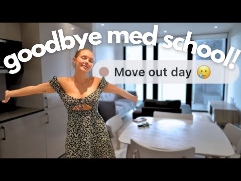 MOVING OUT OF MY MED SCHOOL APARTMENT & An Emotional Goodbye..  |Moving Out Vlog