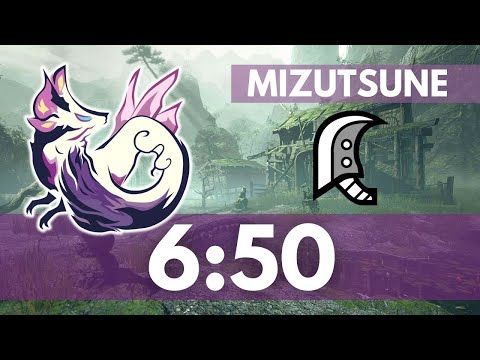 【MHRise Demo】Mizutsune 6'50 Great Sword Solo  | タマミツネ 大剣ソロ