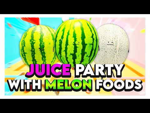 Roblox SECRET STAYCATION JUICE PARTY WITH MELON FOODS! 🍉