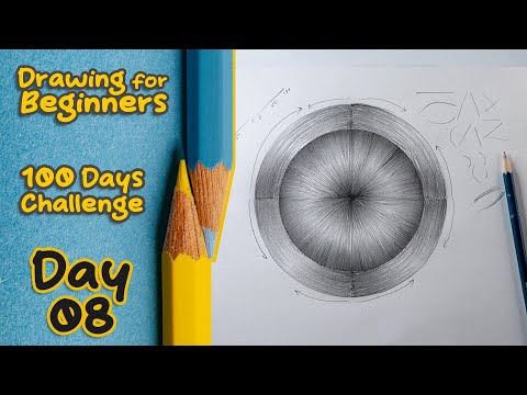 Drawing for Beginners - Day 08 || 100 Days Challenge || Best Shading Technique Ever