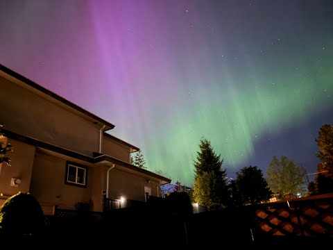 Aurora 20240510 Coquitlam BC Canada#大温高貴林北極光觀賞 |Music: Castle in the sky|天空之城