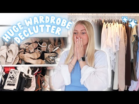 my BIGGEST wardrobe declutter yet 😱 preparing for moving out!