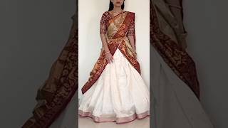 Lehenga Saree draping #shorts  #sareefashion #lehanga  @GroomingwithUtkarsha